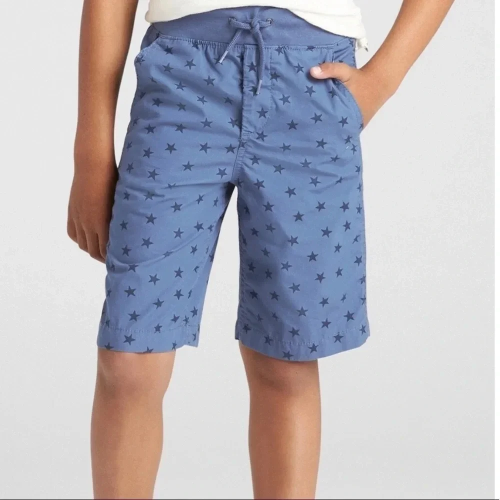 Gap Kids Star Print Pull On Shorts Cotton Summer